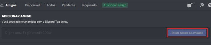Adicionar Amigos - Discord