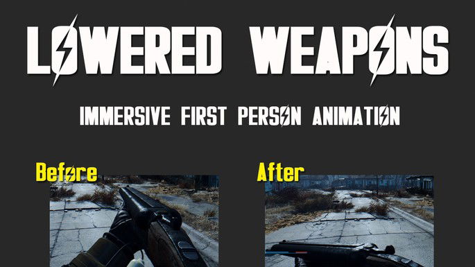 Weapons lowered mod fallout 4