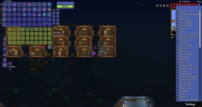 Bosses lista mod terraria