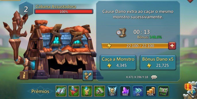 Caça monstros - Lords Mobile