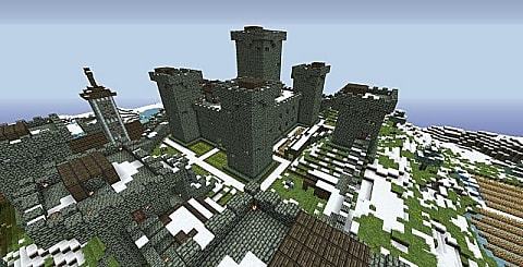 castelo na neve