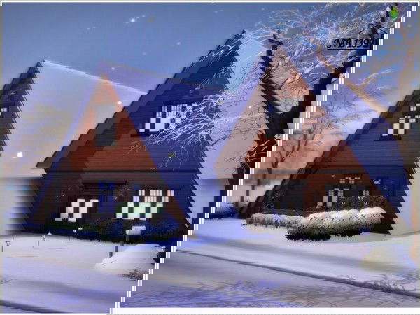 Chalé na neve the sims 4