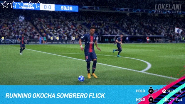 Chapéu/Lençol - Drible FIFA 19