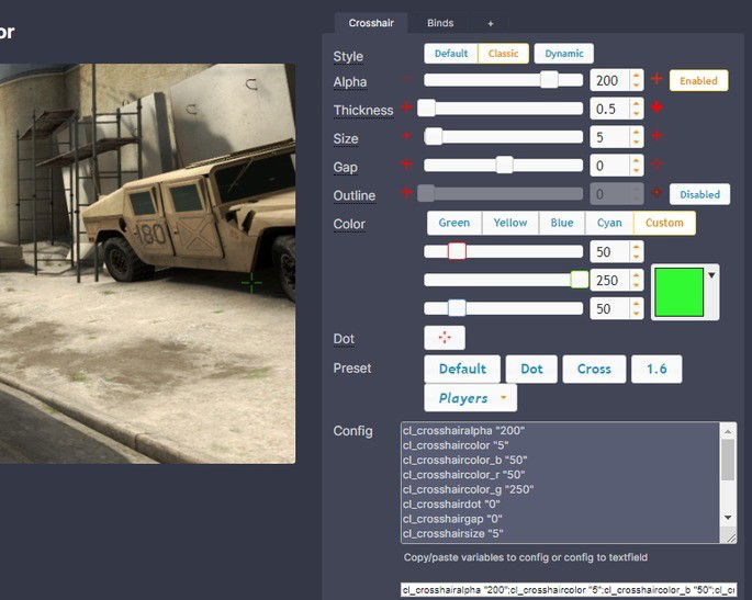 Como mudar a mira no CS:GO