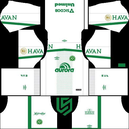 Dream League Soccer Chapecoense kit reserva