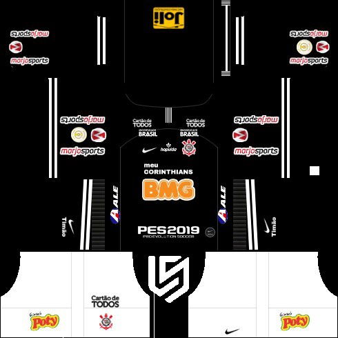 Dream League Corinthians kit reserva