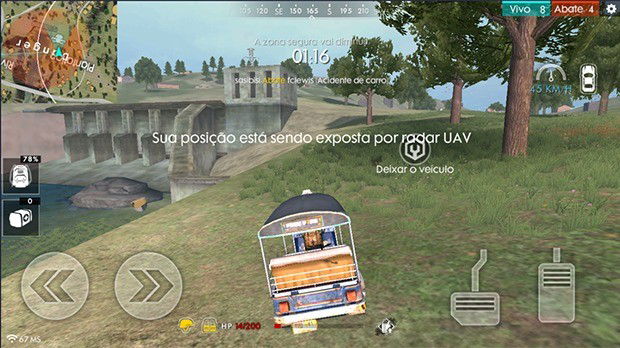Escapar do Drone UAV Free Fire