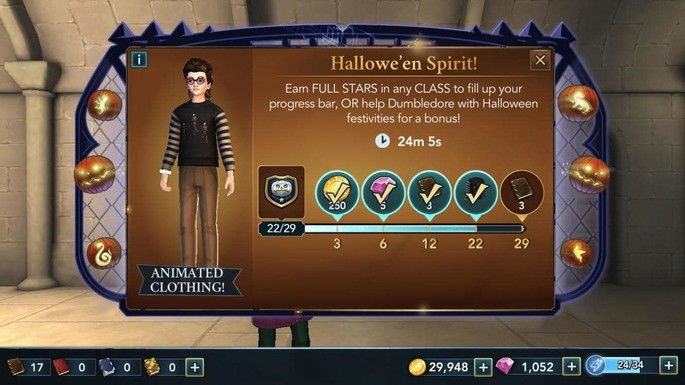 Eventos especiais Hogwarts Mystery