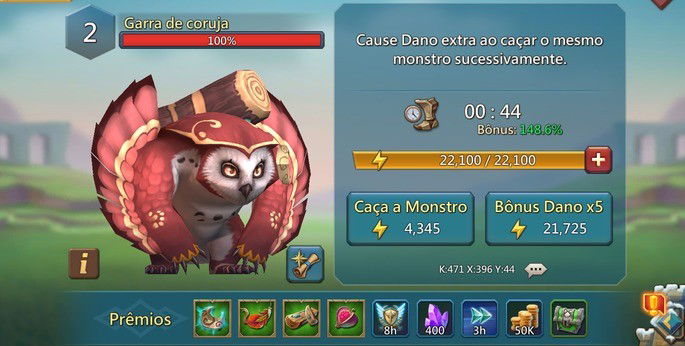 Caça monstros - Lords Mobile