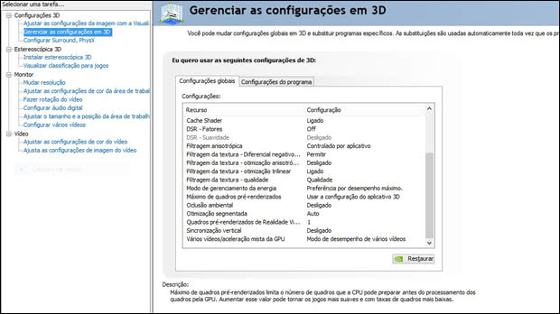 Aumentar o rendimento da placa de vídeo