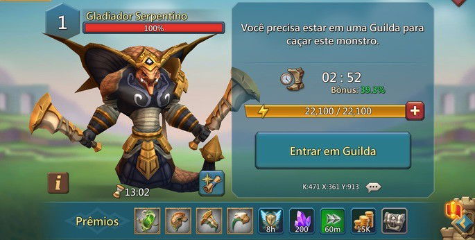 gladiador serpentino