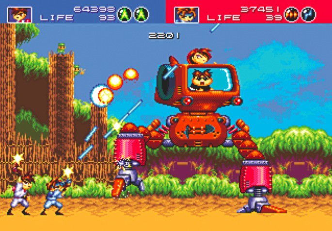 Gunstar Heroes Mega Drive