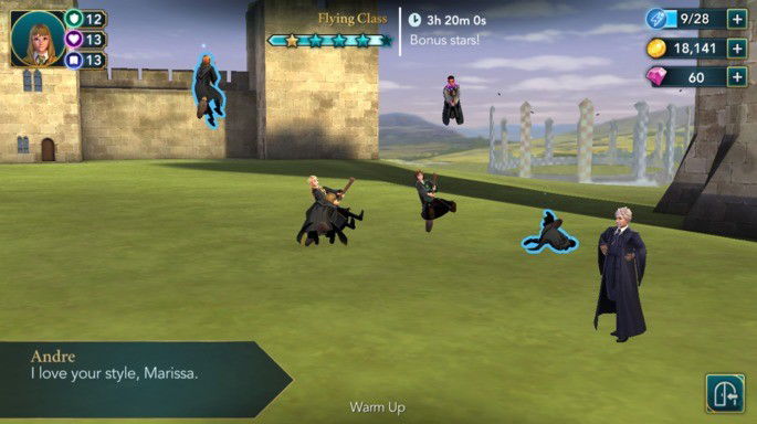 harry potter hogwarts mystery aula de voo