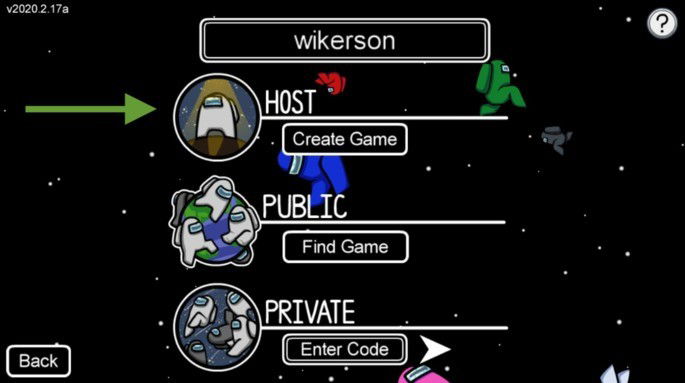 host server among us