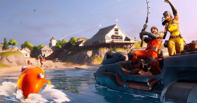 Jogabilidade na água Fortnite Segundo Capítulo