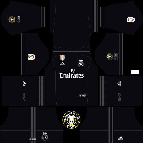 Kit reserva Dream League Soccer Real Madrid