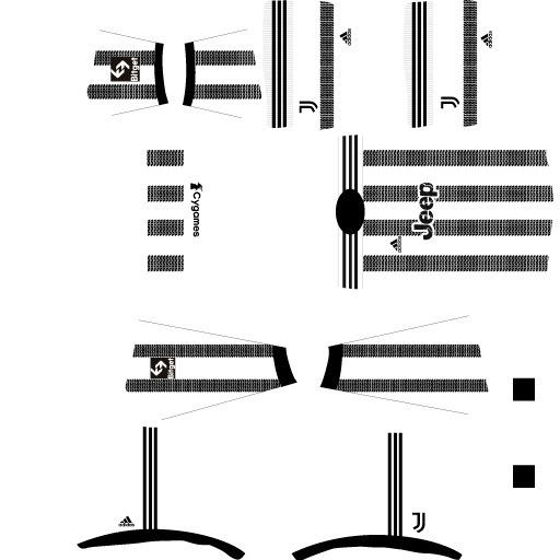 Kits da Juventus para DLS2023 para Temporada 2022 2023 - Uniforme titular