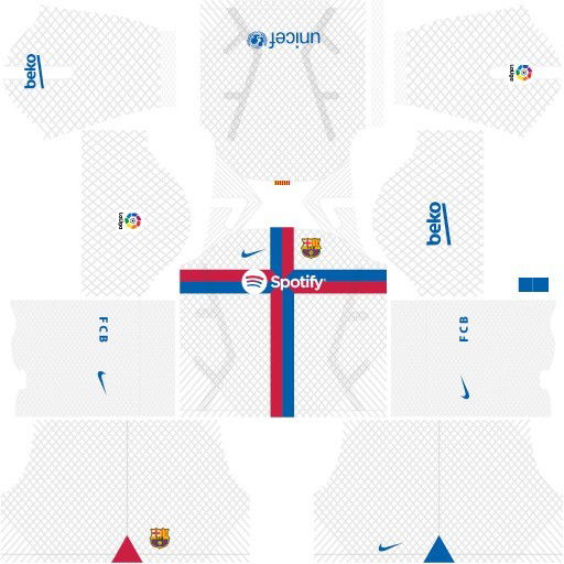 Kits FC Barcelona Temporada 2022/2023 para DLS19 - Terceiro uniforme