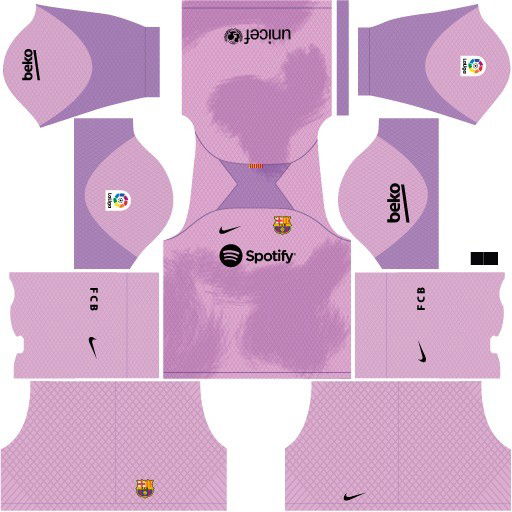 Kits FC Barcelona Temporada 2022/2023 para DLS19 - Uniforme titular do goleiro