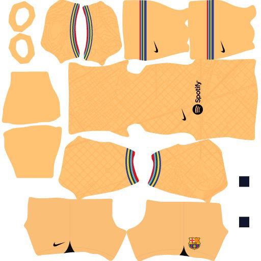 Kits FC Barcelona Temporada 2022/2023 para DLS2023 - Uniforme reserva
