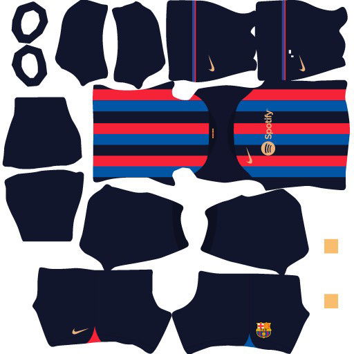 Kits FC Barcelona Temporada 2022/2023 para DLS2023 - Uniforme titular