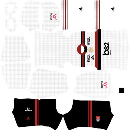 Kits Flamengo 2022-2023 Uniforme reserva DLS2023