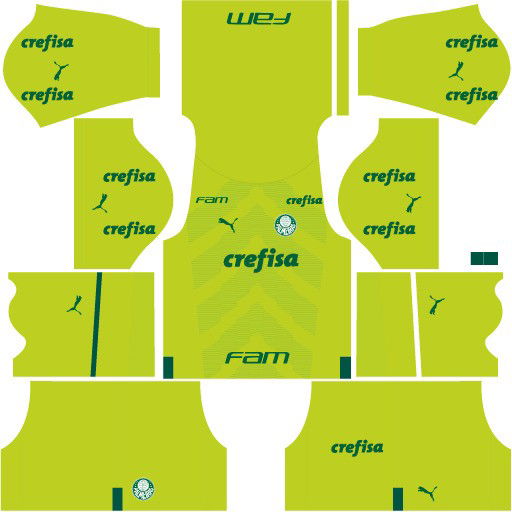 Kits Palmeiras Temporada 2023 para DLS 2019 - Uniforme Reserva do Goleiro