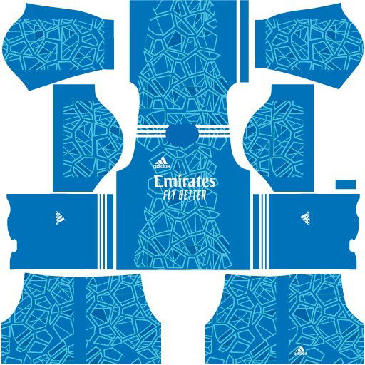 Kits Real Madrid Temporada 2022/2023 para DLS19 - Uniforme titular do goleiro