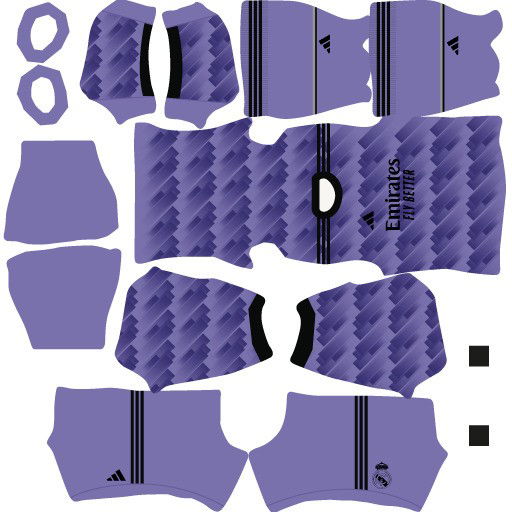 Kits Real Madrid Temporada 2022 2023 DLS2023 - Uniforme reserva