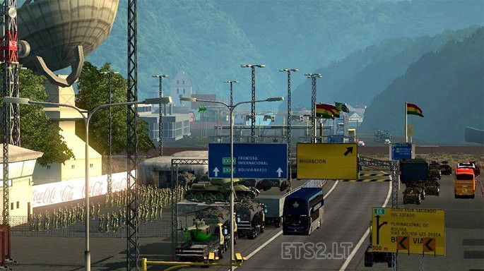 Mapa Brasil, Bolívia e Peru mod Euro Truck Simulator