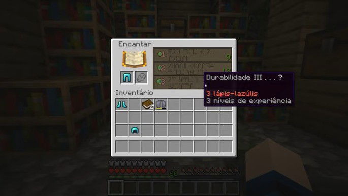 Como fazer Mesa de encantamentos - Minecraft