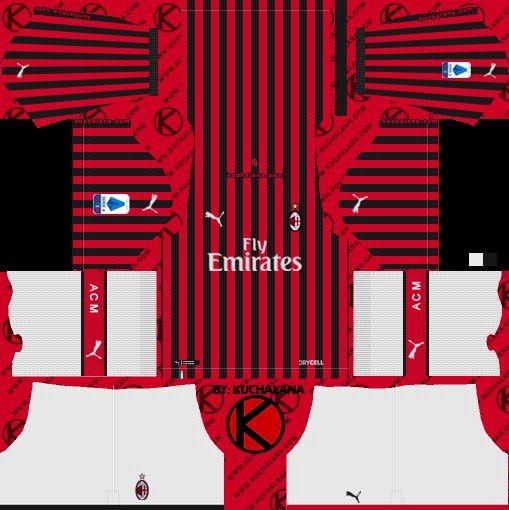 Milan kit Dream League Soccer