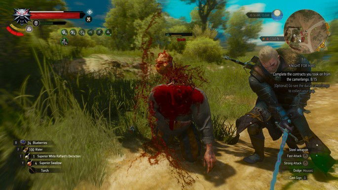Mod sangue the witcher 3