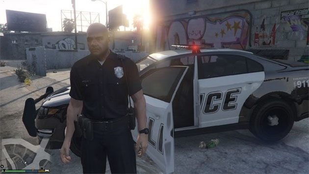 Modo de jogo com a polícia GTA V