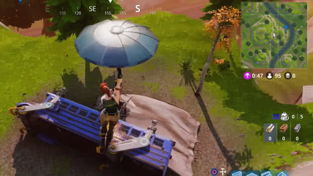 Onibus Detonado Fornite mapa