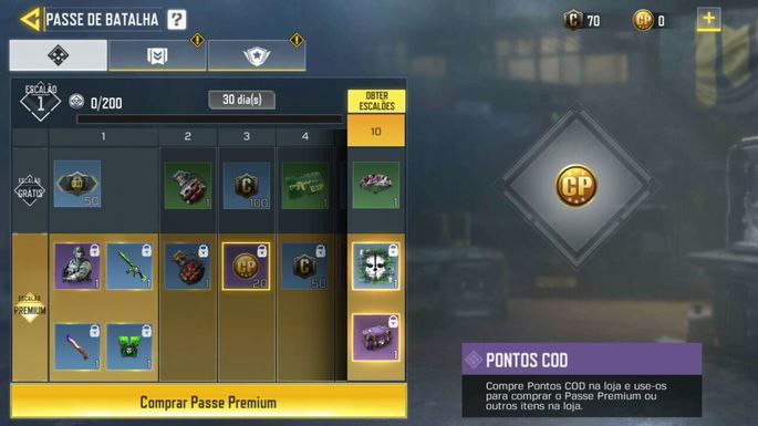 Passe de Batalha - Call of Duty Mobile - Créditos