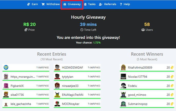 Robux de graça 2021