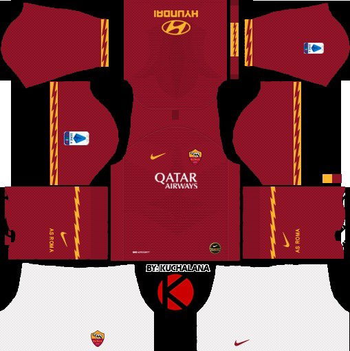 Roma kit Dream League Soccer