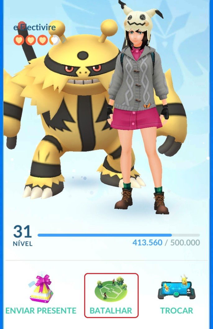 Batalha remota - Pokémon GO