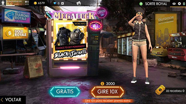 Sorte Royal Free Fire