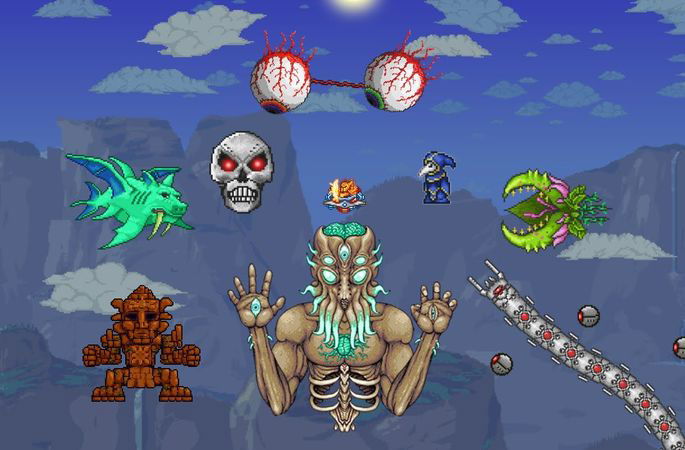 Summon de bosses terraria mod